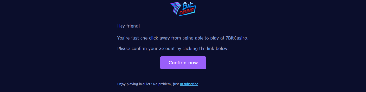 7BitCasino Verify Account